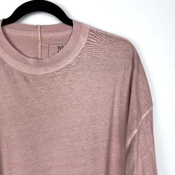 We the Free People Be Free Long Sleeve Relaxed Fit Tunic Top Pink Large - Picture 2 of 6
